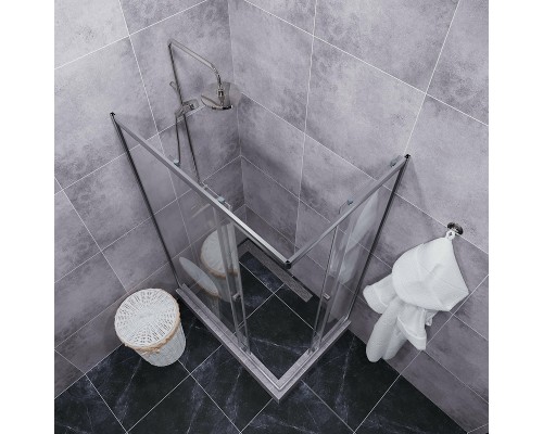 Душевой уголок Triton Вента-Хром 100х80 Щ0000057860 профиль Хром стекло прозрачное