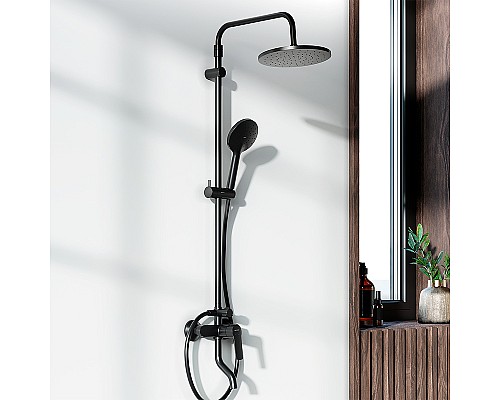 Душевая система Damixa Jupiter 977740300 Черная матовая