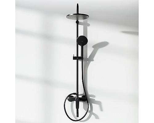 Душевая система Damixa Jupiter 977740300 Черная матовая