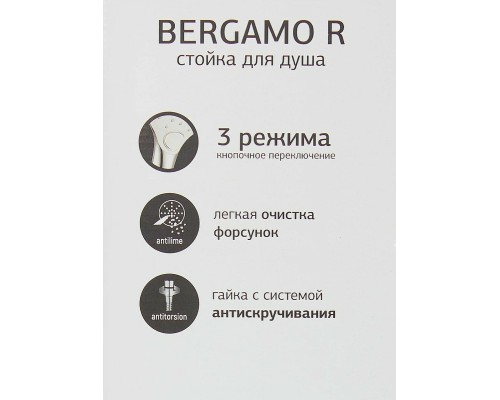 Душевой гарнитур Paini Bergamo R Хром