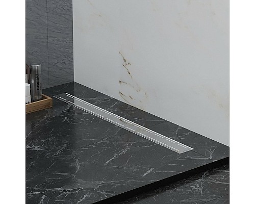 Душевой лоток Paini Line 650 CH650L с решеткой Хром глянец