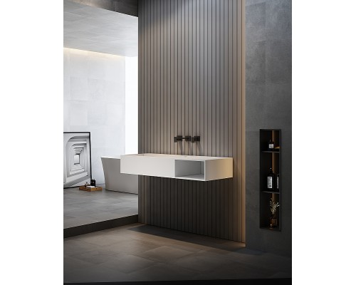 Раковина Abber Stein 100 R AS2640-1.0 R Белая матовая