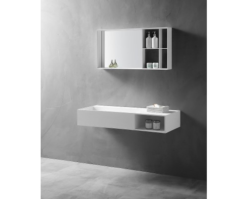 Раковина Abber Stein 100 R AS2640-1.0 R Белая матовая