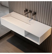 Раковина Abber Stein 120 R Белая матовая