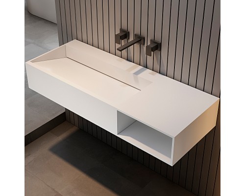 Раковина Abber Stein 120 R AS2640-1.2 R Белая матовая