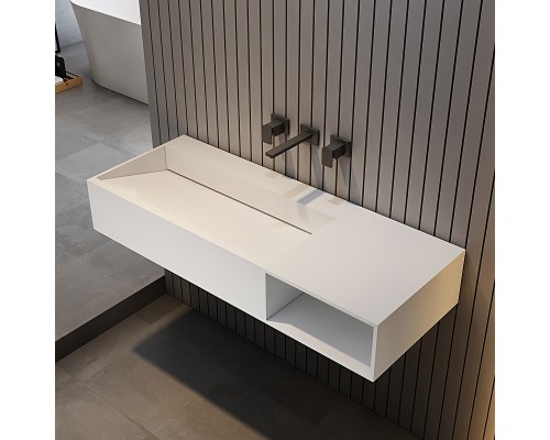 Раковина Abber Stein 120 R AS2640-1.2 R Белая матовая