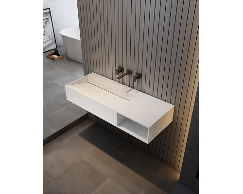 Раковина Abber Stein 120 R AS2640-1.2 R Белая матовая