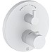 Смеситель для душа Kludi Nova Fonte Puristic 208305315 с термостатом Белый матовый