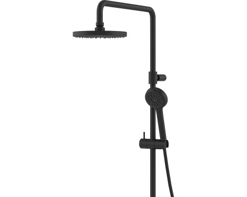 Душевая система Kludi Logo Dual Shower System 6808239-00 с термостатом Черная матовая