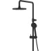 Душевая система Kludi Logo Dual Shower System 6808239-00 с термостатом Черная матовая