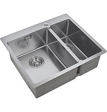 Кухонная мойка ZorG Light 59 ZL R 590-2-510-L Нержавеющая сталь
