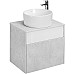 Тумба под раковину Aquaton Марбл 60 1A276101MH4C0 подвесная Слэйт Белый матовый
