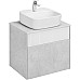 Тумба под раковину Aquaton Марбл 60 1A276101MH4C0 подвесная Слэйт Белый матовый