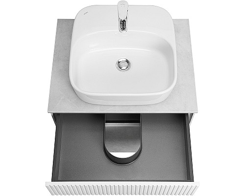 Тумба под раковину Aquaton Марбл 60 1A276101MH4C0 подвесная Слэйт Белый матовый