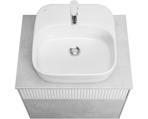 Тумба под раковину Aquaton Марбл 60 1A276101MH4C0 подвесная Слэйт Белый матовый