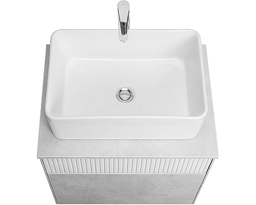 Тумба под раковину Aquaton Марбл 60 1A276101MH4C0 подвесная Слэйт Белый матовый