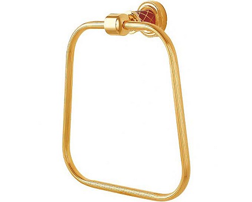 Кольцо для полотенец Boheme Murano 10905-R-G Золото Рубиновое