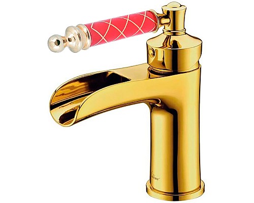 Смеситель для раковины Boheme Vogue 211-MR-R Золото