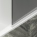 Шторка на ванну Maybah Glass 540x1400 в узком профиле Белый стекло графитовое матовое