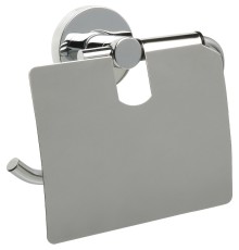 Держатель туалетной бумаги Fixsen Comfort Chrome FX-85010 с крышкой Хром