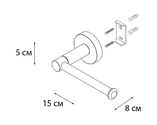 Держатель запасного рулона Fixsen Comfort Gold FX-87010A Золото матовое