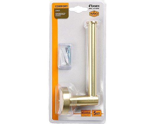 Держатель запасного рулона Fixsen Comfort Gold FX-87010A Золото матовое