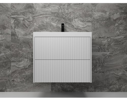 Тумба под раковину Style Line Стокгольм 70 ЛС-00002313 подвесная Белый рифленый софт