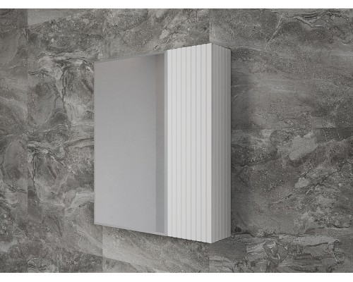 Зеркальный шкаф Style Line Стокгольм 60 ЛС-00002318 Белый рифленый софт