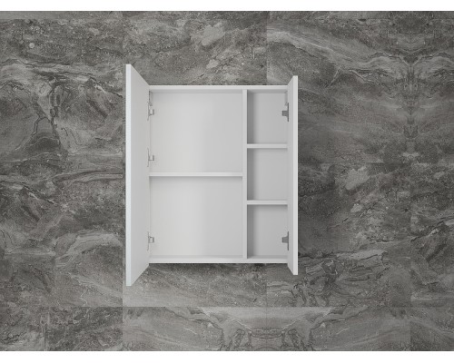 Зеркальный шкаф Style Line Стокгольм 60 ЛС-00002318 Белый рифленый софт