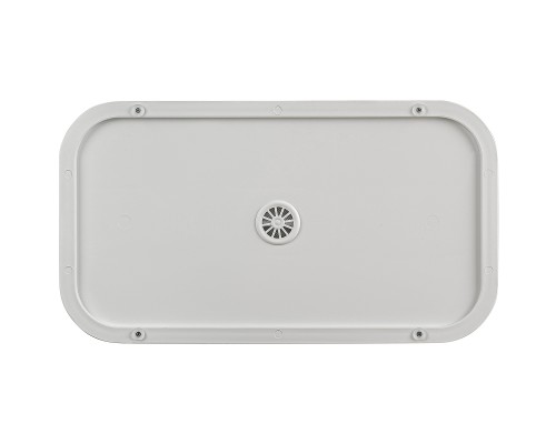 Корзина для белья Geralis PLG-M Punto Бежевая, кант Золото, малая