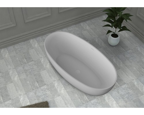 Ванна из искусственного камня Abber Stein 130x68 AS9641-1.3 без гидромассажа