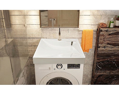 Раковина Azario Gratsiy 60 CS00078505 на стиральную машину Белая