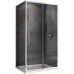 Душевой уголок Abber Schwarzer Diamant 140x50 профиль Хром стекло прозрачное