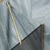Шторка на ванну Maybah Glass 300x1400 в узком профиле Золото стекло графитовое матовое