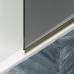 Шторка на ванну Maybah Glass 300x1400 в узком профиле Золото стекло графитовое матовое
