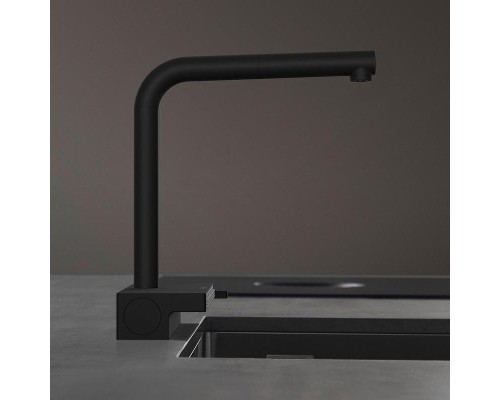 Смеситель для кухни Hansgrohe Aquno Select M81 2jet sBox Черный матовый