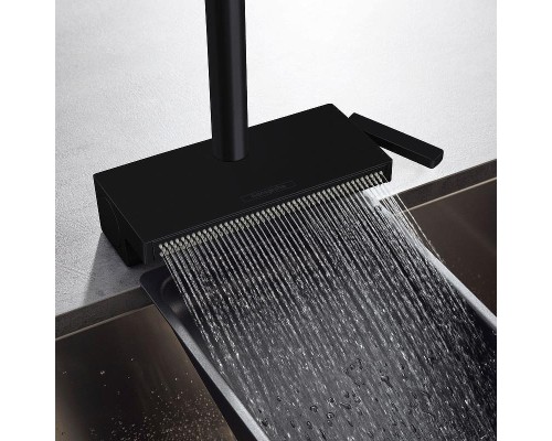 Смеситель для кухни Hansgrohe Aquno Select M81 2jet sBox Черный матовый
