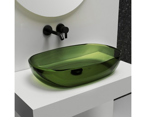 Раковина-чаша Abber Kristall 60 AT2805Emerald Зеленая