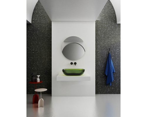 Раковина-чаша Abber Kristall 60 AT2805Emerald Зеленая