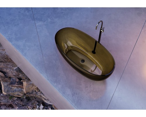 Ванна из полиэфирной смолы Abber Kristall 170х75 AT9703Vesuvian Оливковая без гидромассажа