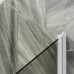 Шторка на ванну Maybah Glass 500x1400 поворотная на монопетле Белый стекло бронзовое матовое