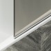 Шторка на ванну Maybah Glass 500x1400 поворотная на монопетле Белый стекло бронзовое матовое