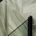 Шторка на ванну Maybah Glass 500x1400 поворотная на монопетле Черный стекло сатиновое