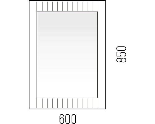 Зеркало Corozo Терра 60 SD-00001326 Графит матовый