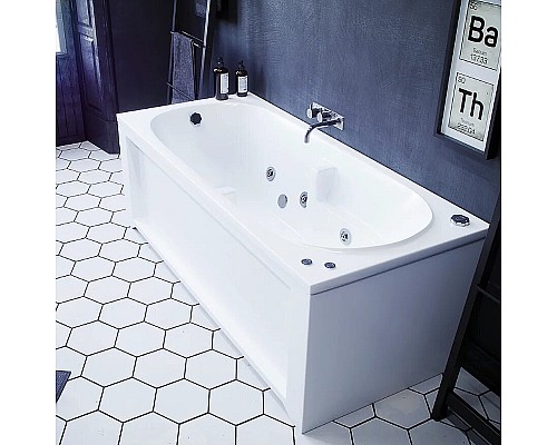 Акриловая ванна Aquatek Лея 170x75 LEY170-0000045 без гидромассажа без панелей с каркасом (разборный) со слив-переливом