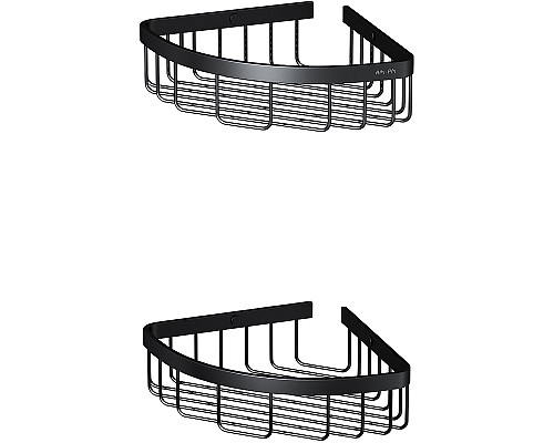 Комплект душевого уголка с душевой системой и аксессуарами AM.PM Gem 90x90 WK90EN профиль Черный матовый стекло прозрачное