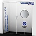 Душевой уголок WasserKRAFT Lippe 160x90 45S51 профиль Серебристый стекло прозрачное