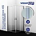 Душевой уголок WasserKRAFT Lippe 160x90 45S51 профиль Серебристый стекло прозрачное