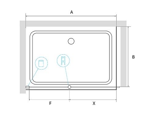 Душевая перегородка RGW Walk In WA-034 120 351003412-11 профиль Хром стекло прозрачное