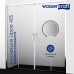 Душевой уголок WasserKRAFT Lippe 150x80 профиль Серебристый стекло прозрачное